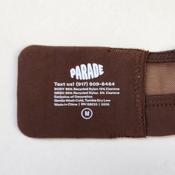 Parade Triangle Soft Mesh Bralette Brown sz M *FLAWED* - Picture 6 of 8